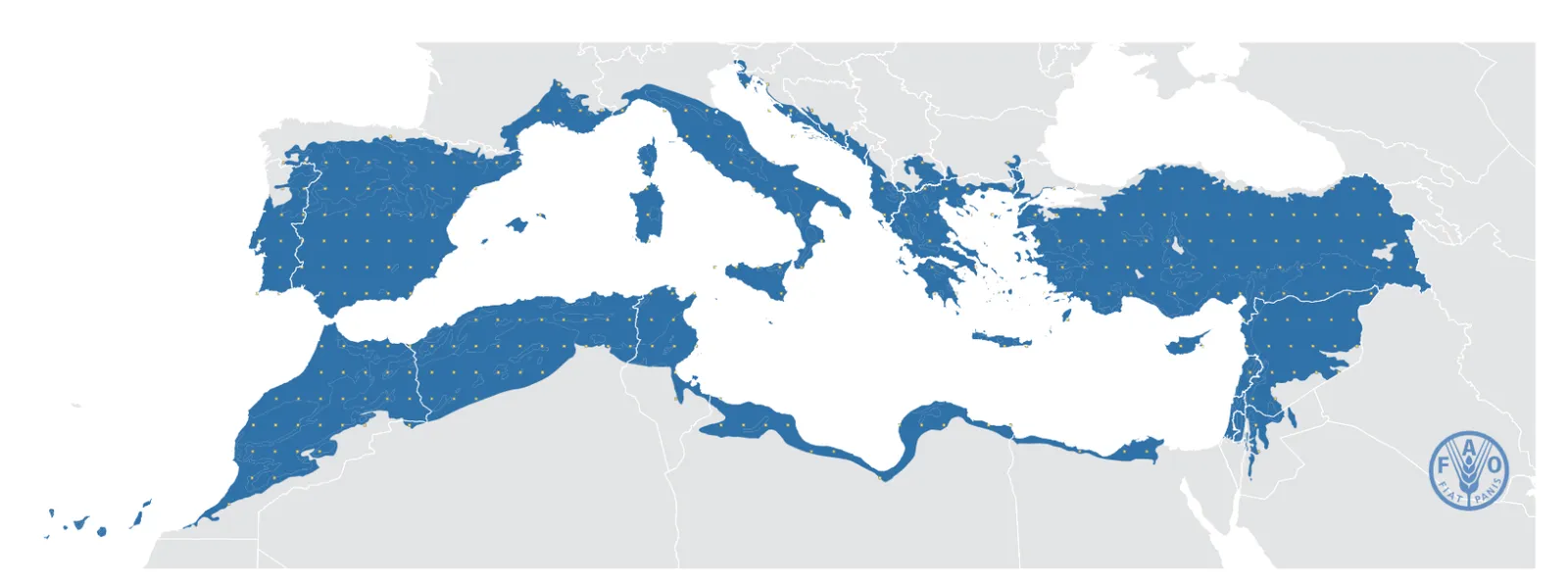 Le bassin méditerranéen ; Source FAO